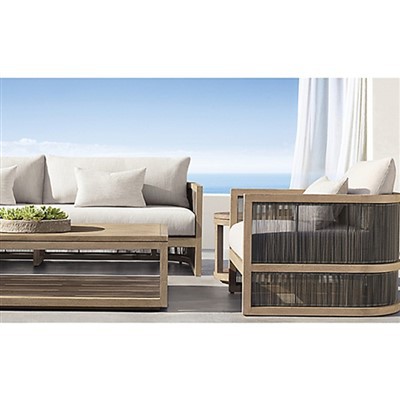 Teak Patio 4 Pieces Sofa Set